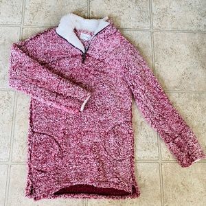 Pink Sherpa Sweater